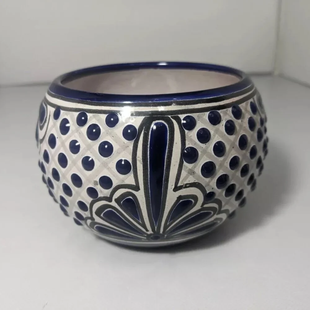 NEW-MOBA HOME Clay Pot Planter Home Decor IndoorOutdoor Miauatl Corn Cane Flower